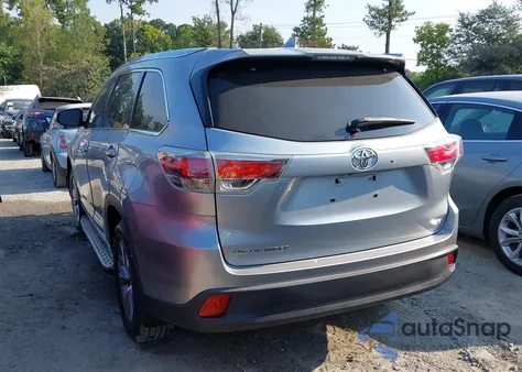 2015 Toyota Highlander Xle из США, поврежденный, VIN 5TDKKRFH9FS109342
